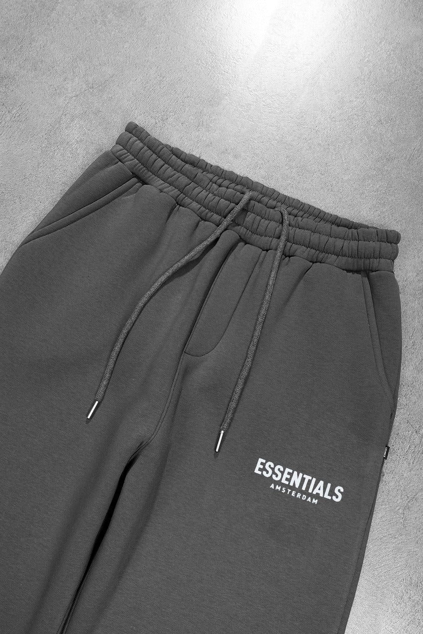 ESSENTIALS Amsterdam wide leg Dark Gray