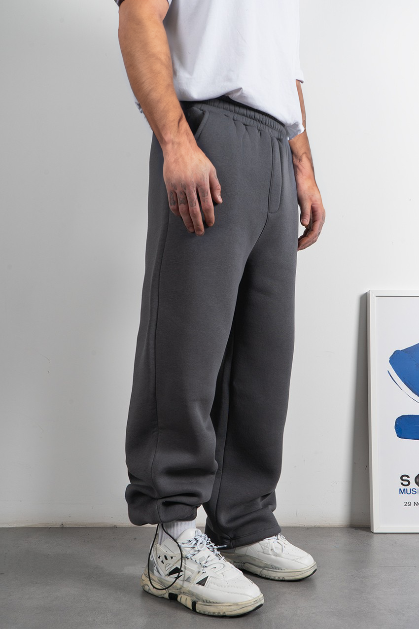 ESSENTIALS Amsterdam wide leg Dark Gray