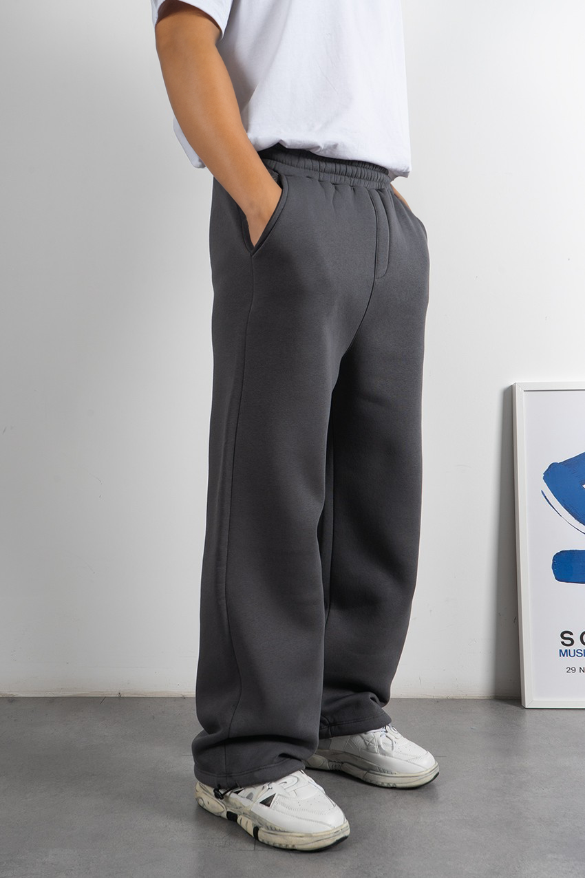ESSENTIALS Amsterdam wide leg Dark Gray